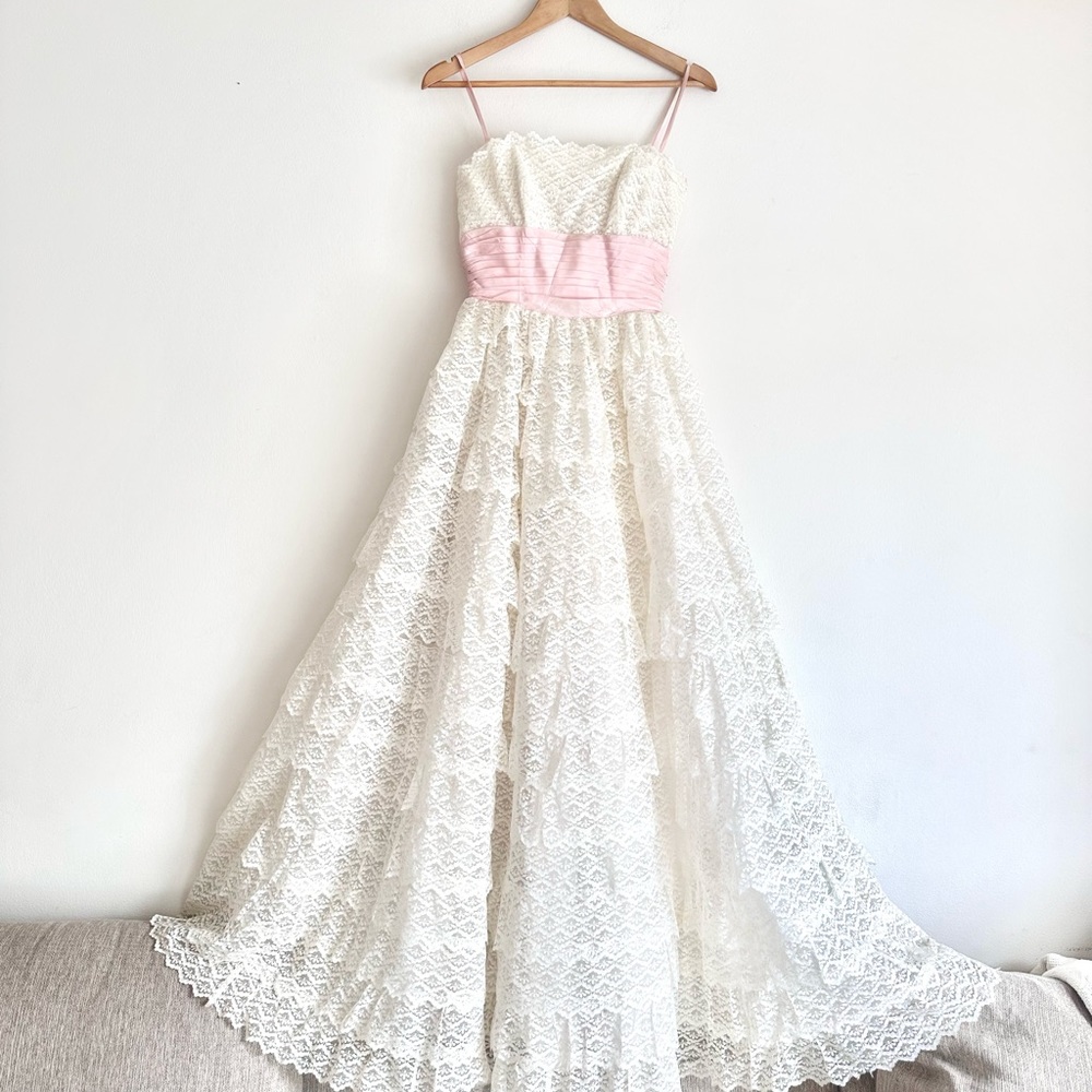 Vintage 1950’s Party Dress Wedding Gown - Picture 11 of 12